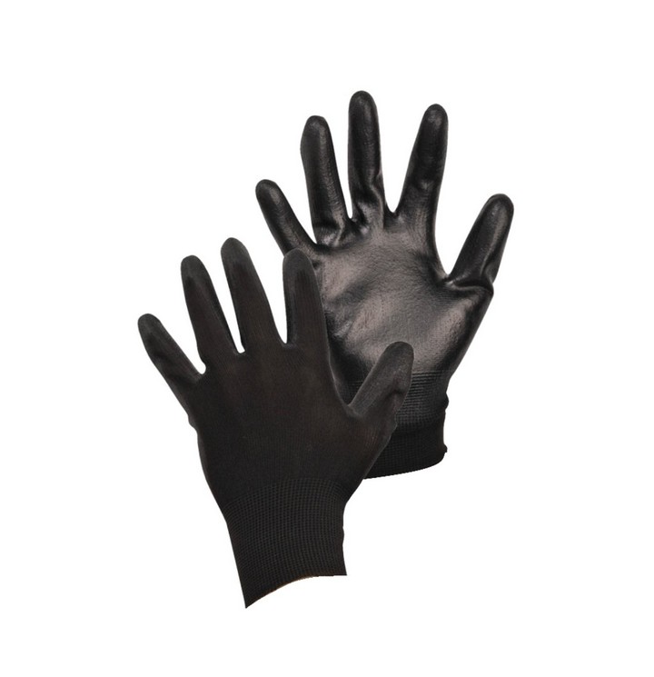 Black PU Coated Grip Glove GLO164